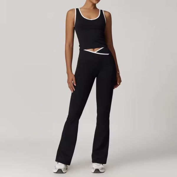 Yoga Set Women Sportswear 2PCS Gym Set High Waist Leggings Sports Bra Fitness Women's Suit Workout Clothes